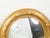 Pair of English Giltwood 1940s Round Convex Mirrors with Carved Oak Leaves For Sale - Image 10 of 11