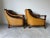 1990s SOLDModern Mandalay Coastal Organic Rattan and Leather Lounge Chairs With Ottoman – Set of 3 For Sale - Image 5 of 12