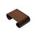 1990s 3" Brown Wood Scroll Legs Rectangular Display Stand Riser Easel For Sale - Image 5 of 5