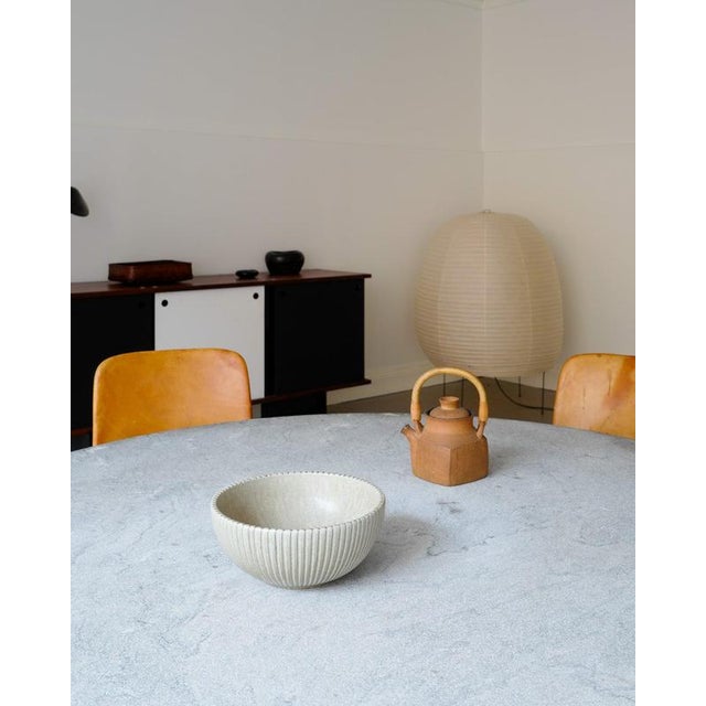 Danish Mid-Century Grey Ceramic Bowl by Arne Bang, 1950s For Sale - Image 6 of 8