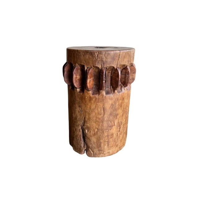 Contemporary Solid Teak Sugar Cane Crusher / Grinder From Java, Indonesia C. 1970 For Sale - Image 3 of 6