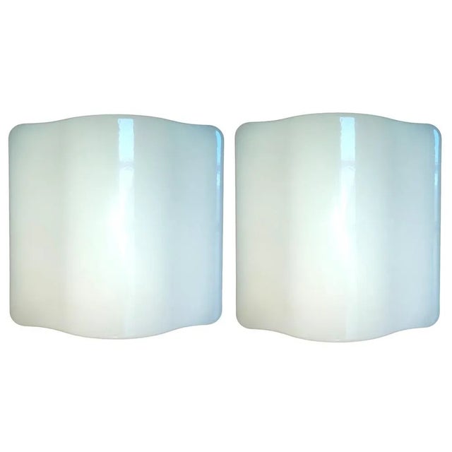 Wall Lamps Wave Model 5359 from Guzzini, 1975, Set of 2 For Sale - Image 12 of 12
