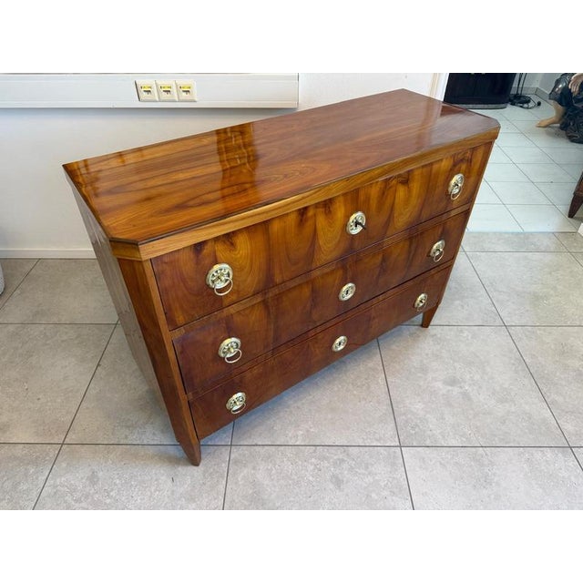 Biedermeier Chest of Drawers in Cherrywood For Sale - Image 10 of 11