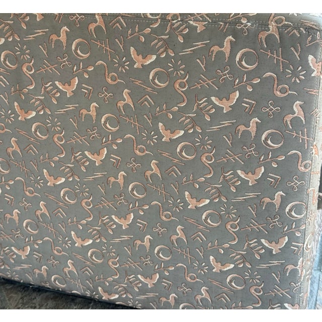C & L Designs Laguna Sofa in Quilted Folklore For Sale - Image 10 of 12