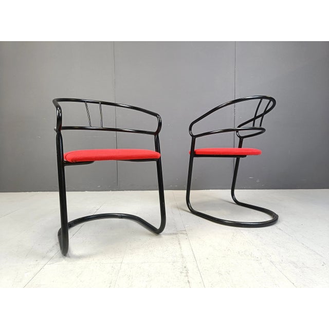 Postmodern Postmodern Dining Chairs, 1980s, Set of 6 For Sale - Image 3 of 9