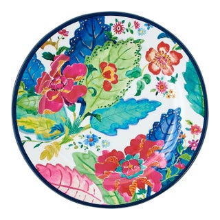Tobacco Leaf Melamine Appetizer Plates - Set of 4 For Sale