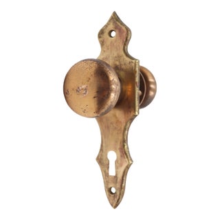 Vintage Passage Traditional Brass Door Knob Set For Sale