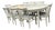 Carl Malmsten for Bodafors Herrgården Dining Set, Set of Nine For Sale