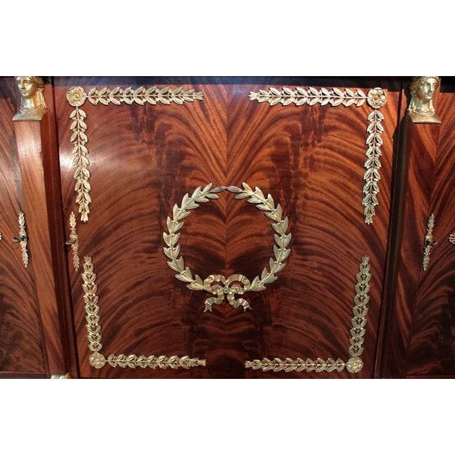 Egyptian Revival Sideboard in Mahogany, 20th Century For Sale - Image 13 of 15
