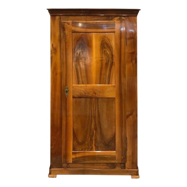 Biedermeier Walnut Armoire, 1820s For Sale