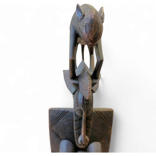 African Wooden Dogon Figure Sculpture, 1960s For Sale - Image 9 of 16
