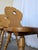 Vintage Tyrolean Farmhouse Heart Cutout Wooden Dining Chairs, 1970s, Set of 4 For Sale - Image 13 of 18