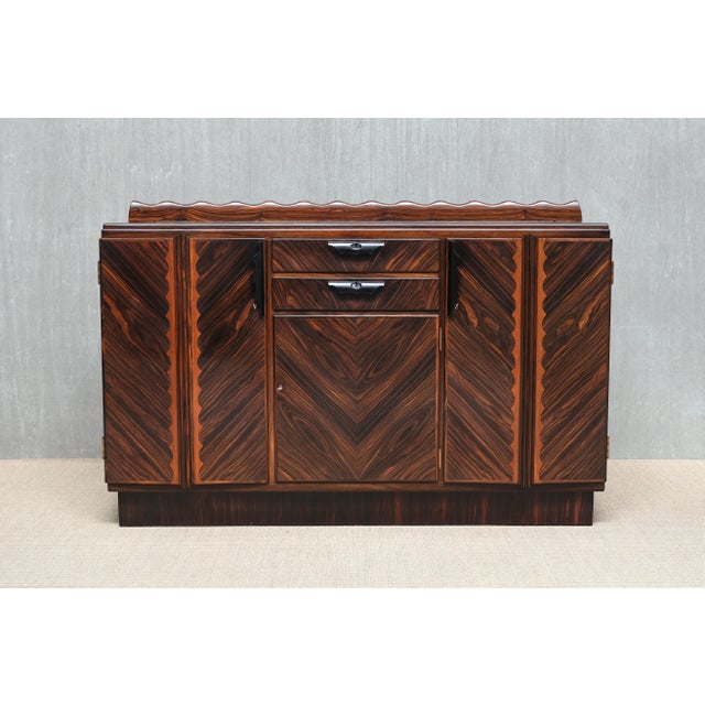 Vintage Amsterdam School Credenza in Macassar Ebony, 1920s For Sale - Image 15 of 15