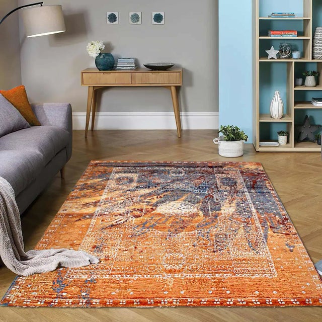 2020s Multi Color Fine Hand Knotted Modern Rug For Sale - Image 4 of 5
