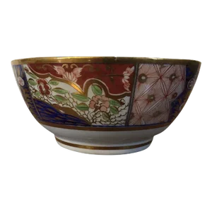 Antique 1810 English Georgian Coalport Imari Porcelain Bowl