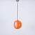 1960s Orange Murano Glass Eclipse Pendant attributed to Carlo Nason for Mazzega, Italy, 1960s For Sale - Image 5 of 15