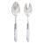 VIETRI Aladdin Brilliant White Salad Server Set - 2 Pieces For Sale