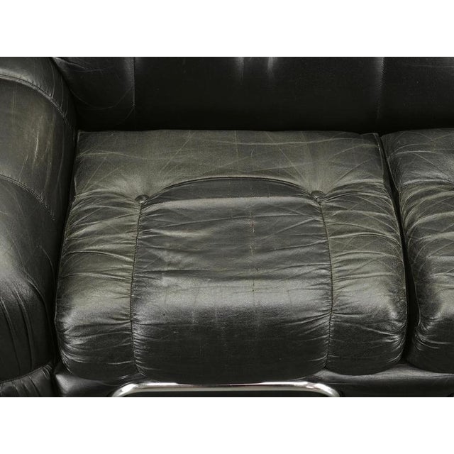 1970s Italian 2-Seater Sofa in Chrome and Leatherette by Adriano Piazzesi, 1970s For Sale - Image 5 of 18