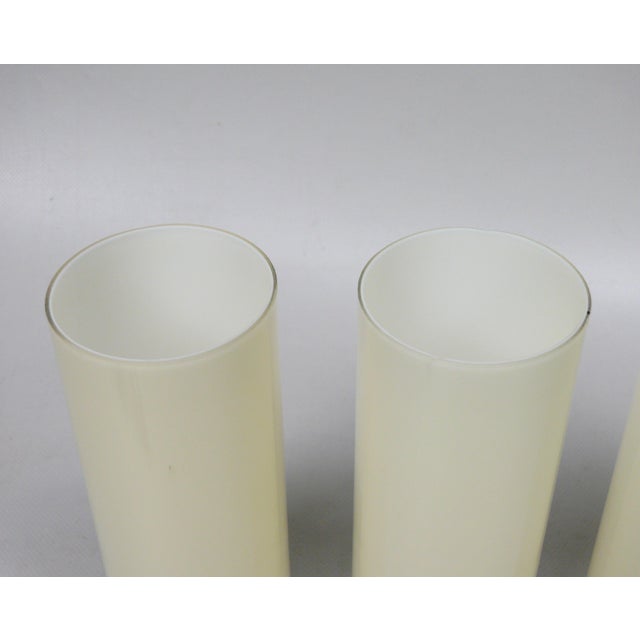 Bauhaus Minimalist Wall Lights in Brass and Glass Cylinder, 1930s, Set of 2 For Sale - Image 12 of 18