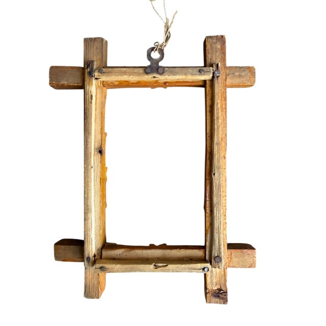 Cabin Pair of 1900s Black Forest Wooden Frames For Sale - Image 3 of 6