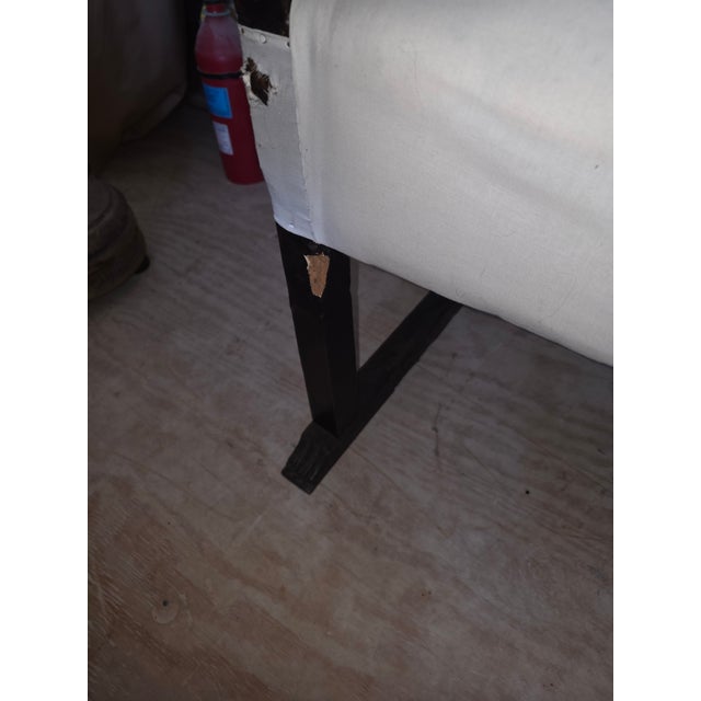 Pair of Early Italian Hall Chairs With Giltwood Details For Sale - Image 10 of 12