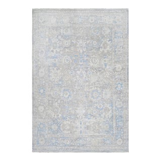 2020s Hand Knotted Oushak Rug. 9'08" X 1'09" For Sale