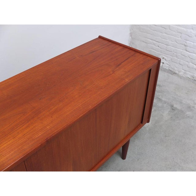 Danish Teak Sideboard with Tambour Doors by Arne Vodder, 1960s For Sale - Image 13 of 18