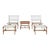 Casella 5 Piece Living Set - Natural/White For Sale