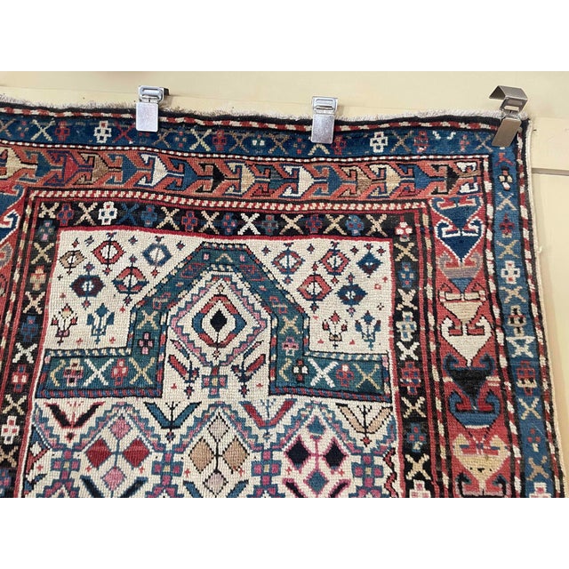 Tribal Antique Shirvan Prayer Rug, Northeast Caucasus For Sale - Image 3 of 7