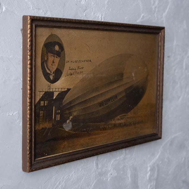 Dr. Hugo Eckener Graf Zeppelin Photograph, Signed, c.1928 For Sale - Image 4 of 8