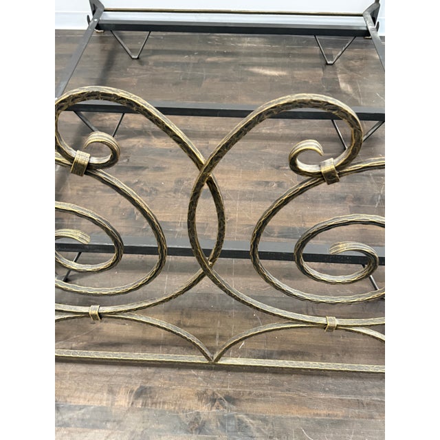 Early 21st Century Full Size Claudio Rayes Wrought Iron Bed Frame, Model 20 For Sale - Image 5 of 12