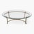 Late 20th Century Attributed LaBarge Glass Top Brass Coffee Table For Sale - Image 16 of 18