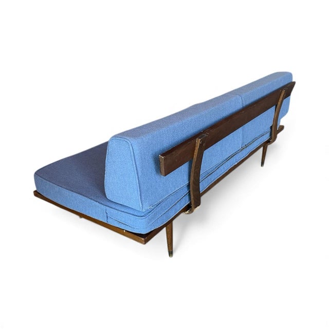 Mid-Century Modern Blue Yugoslavian Daybed / Sofa For Sale - Image 9 of 12