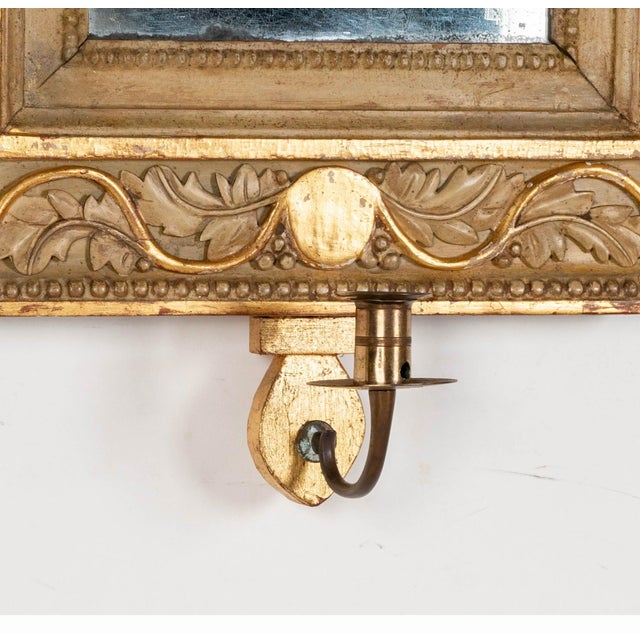 18th Century Gustavian Gilt Cameo Mirror with Added Later Sconce For Sale - Image 17 of 18