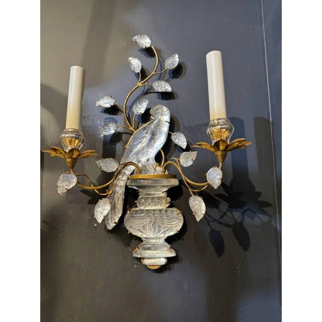 1930s 1930's French Bird Sconces Two Lights - a Pair For Sale - Image 5 of 6