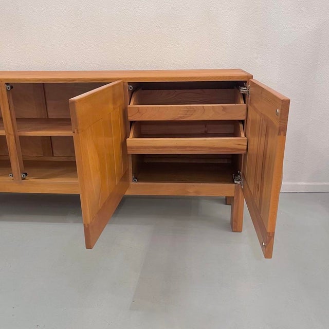 Sideboard in Elm from Maison Regain, France, 1970 For Sale - Image 6 of 16