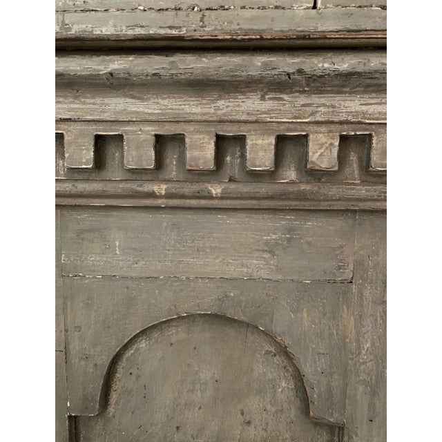 Antique Painted Pedestal with Storage For Sale - Image 5 of 12