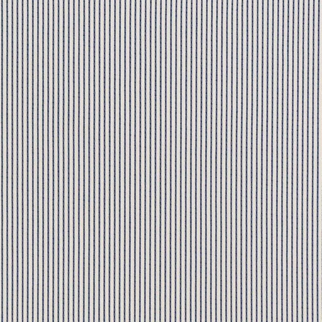 Sample - Schumacher Stitched Stripe Indoor & Outdoor Fabric in Navy For Sale
