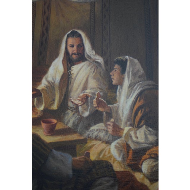 Paint James Seward Signed ‘This Is My Body’ Painting on Canvas For Sale - Image 7 of 12