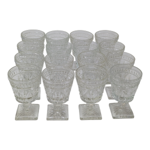 Vintage Indiana/Colony Glass Company Park Lane Goblets- Set of 16