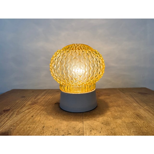 Vintage White Porcelain Ceiling Light, 1970s For Sale - Image 6 of 14