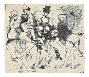 Franco Gentilini, Figures, Offset Print, 1970s