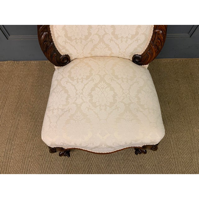 Victorian Rosewood High Back Chair, 1870 For Sale - Image 12 of 14