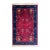 Antique Art Deco Chinese Wool Rug, Butterflies & Crimson Field, C. 1920s — 2'11" × 4'10" For Sale