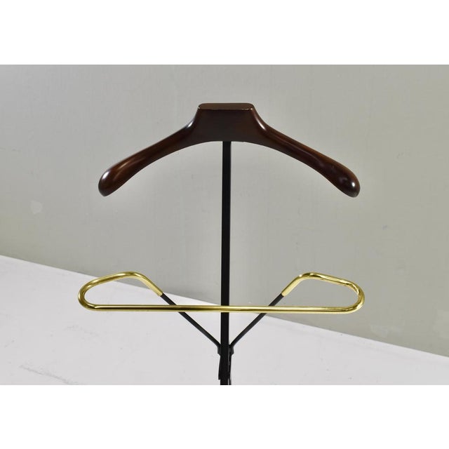 Italian Folding Valet Stand in Brass, 1950s For Sale - Image 9 of 14