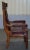 English Estate Oxblood Leather Throne Armchair, 1840s For Sale - Image 12 of 18