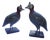 Antique Wooden Guinea Fowls, 1890s, Set of 2 For Sale