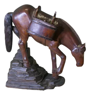 Carved Model of Mongolian Pack Horse, 1900s