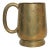 Vintage Etched Brass Mug For Sale