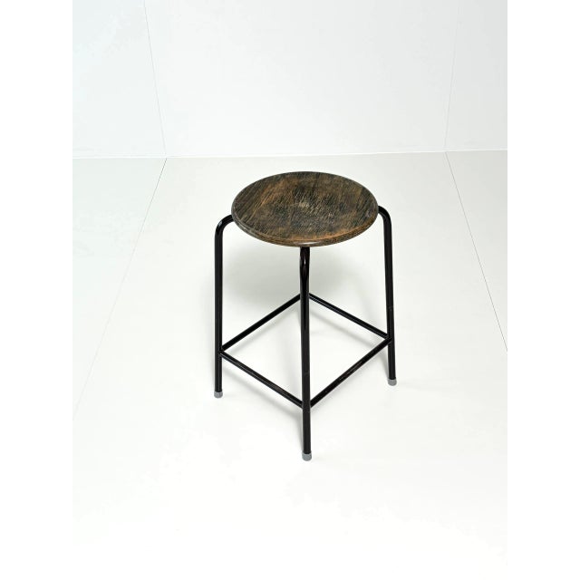 Vintage Industrial Bar Stool by Schmitz For Sale - Image 11 of 16